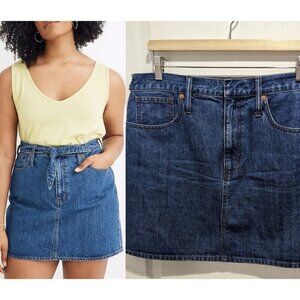{SEE Comments} Madewell | Rigid Denim Mini Skirt
